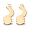 Brass Pendants KK-Z010-21G-2