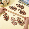 6Pcs Wood Wall Fixture Clips AJEW-FG0005-96A-3