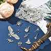 40Pcs 10 Styles Halloween Tibetan Style Alloy Pendants TIBE-FS0003-30-8