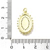 Rack Plating Brass Micro Pave Cubic Zirconia Pendants KK-D359-19G-3