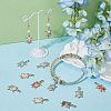 24Pcs 6 Colors Alloy Enamel Pendants FIND-FH0005-69-5