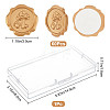 CRASPIRE 60Pcs Adhesive Wax Seal Stickers DIY-CP0006-30-13-2
