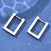 Non-Tarnish 304 Stainless Steel Huggie Hoop Earrings STAS-R115-21P-2