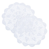 Cotton Braided Hollow Flower Placemats AJEW-WH0368-06-1