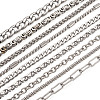 Unisex 304 Stainless Steel Chain Bracelets BJEW-TA0001-05P-15