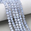 Natural Blue Lace Agate Beads Strands G-F222-30-6mm-01-9