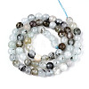 Dyed Natural White Jade Beads Strands G-T139-6mm-60-23-2