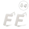 Hypoallergenic Bioceramics Zirconia Ceramic Stud Earrings EJEW-F340-04F-1