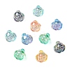 30Pcs 5 Colors Electroplate Transparent Acrylic Beads PACR-CJ0001-41-8