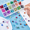 DIY Baking Painted Crackle Glass Beads Stretch Bracelet Making Kits DIY-PH0004-54A-3