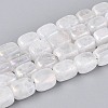 Electroplate Natural Quartz Crystal Beads Strands G-T144-32-4