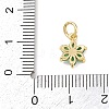 Brass Micro Pave Cubic Zirconia Pendants KK-H525-05C-G-3