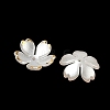 5-Petal ABS Plastic Imitation Pearl Bead Caps KY-F024-01-2