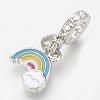 Alloy Enamel European Dangle Charms MPDL-Q209-085P-1