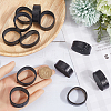 4 Sets Cowhide Belt Loop Keepers & Iron Findings FIND-GF0007-61B-02-3