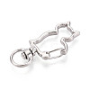 Alloy Swivel Snap Hook Clasps PALLOY-T090-82P-2