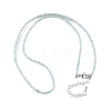 Natural Amazonite Beaded Necklaces NJEW-K114-A-A07-3
