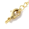 Brass Lobster Clasps & Ends with Chain KK-F880-33G-3