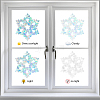 16 Sheets Waterproof PVC Colored Laser Stained Window Film Static Stickers DIY-WH0314-081-4