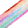  9 Strands 9 Colors Transparent Baking Paint Glass Bead Strands GLAA-TA0001-43-3