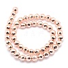 Electroplate Non-magnetic Synthetic Hematite Beads Strands G-L485-03A-LRG-3