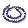 Natural Lapis Lazuli Beads Strands G-G059-8mm-2