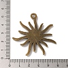 Tibetan Alloy Flower Pendant Cabochon Bezel Settings PALLOY-A13079-AB-NR-3