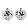 Non-Tarnish 304 Stainless Steel Charms STAS-Y002-05P-1