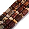 Natural Polychrome Jasper Picasso Jasper Beads Strands G-Q616-09K-2