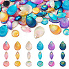 90Pcs 18 Styles Opaque Resin Cabochons CRES-TA0001-35-2