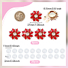 Alloy Cufflinks & Plastic Buttons HJEW-NB00247-2