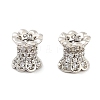 Brass Micro Pave Clear Cubic Zirconia Beads KK-P271-39A-02-1