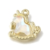 Brass Resin Pendants RE-CBAE379-14LG-1
