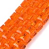 Transparent Glass Beads Strands GLAA-R041-8x8mm-A03-1