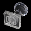 Clear Acrylic Soap Stamps with Handle DIY-XCP0002-91G-3