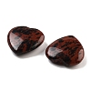 Heart Natural Mahogany Obsidian Worry Stone G-C134-06A-24-2