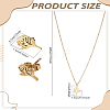 304 Stainless Steel Pendant Necklaces & Stud Earrings Sets SJEW-LP0001-21-2