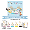 Alloy Enamel Pendant Locking Stitch Markers HJEW-AB00158-2