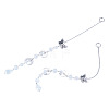 2Pcs Glass Teardrop Window Hanging Suncatchers HJEW-TADJ0019-2