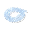 Baking Painted Transparent Glass Beads Strands DGLA-A034-J6MM-D01-2