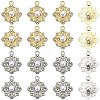 20Pcs 2 Colors Flower Alloy Rhinestone Pendants FIND-YW0011-39-1