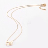 304 Stainless Steel Pendant Necklaces NJEW-L155-18-2