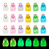  24Pcs 6 Colors Rabbit Luminous Resin Display Decorations DJEW-TA0001-07-2