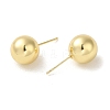 Rack Plated Brass Ball Stud Earrings for Women EJEW-H004-01G-2