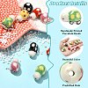 10Pcs 5 Colors Handmade Printed Porcelain Beads PORC-CJ0001-21-3
