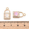 Rack Plating Alloy Rhinestone & Glass Pendants PALLOY-T092-90M-G-3