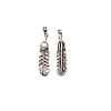 Electroplate Zinc Alloy Cord Ends FIND-WH0003-43B-1