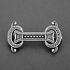 Viking Knot Alloy Brooches for Men PW-WG49871-07-1