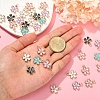 50Pcs 5 Colors Alloy Enamel Pendants ENAM-CJ0002-39-3