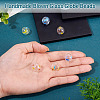 6Pcs 3 Colors Transparent Glass Beads GLAA-TA0003-97-5
